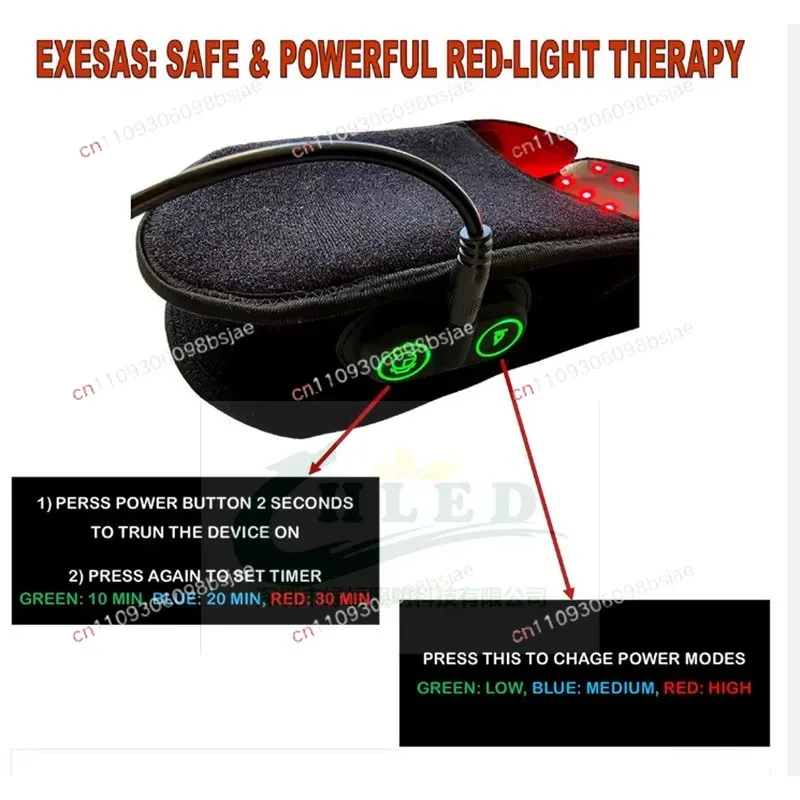 LED red shoes, foot joint red light 660nm household near infrared light 850nm