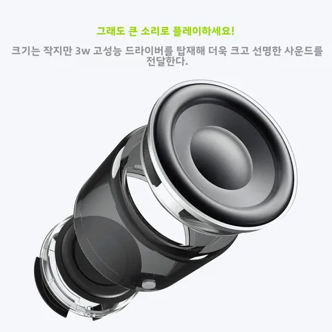 커스텀 베이스 라디에이터, IPX7 방수, 초소형 휴대용 스피커, 여행용 케이스가 포함된 EWA A106 Pro 미니 블루투스 스피커