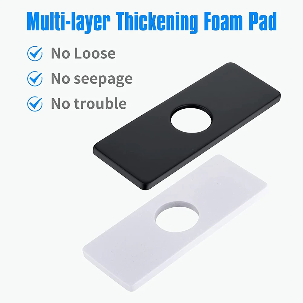 

Крышка отверстия для крана из нержавеющей стали для раковины в ванной комнате с одним отверстием, бесшовная конструкция для дополнительного скрытия отверстий