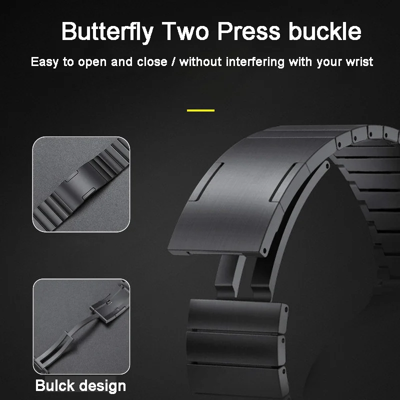 22 مللي متر سبائك التيتانيوم حزام ل Amazfit GTR4 3 برو سامسونج جير S3 ساعة 3 45 مللي متر الراقية الأساور لهواوي ساعة 4 GT4/3 46 مللي متر