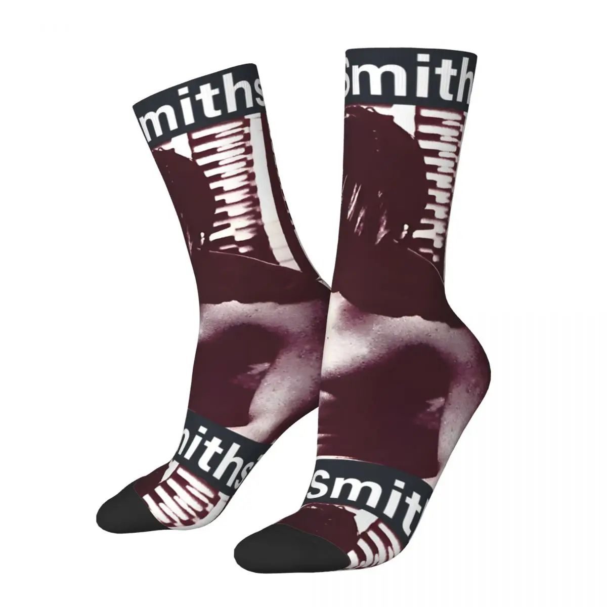 Crazy compression The Smiths Debut Album Sock for Men Harajuku The Smiths Seamless Pattern Crew Sock Casual