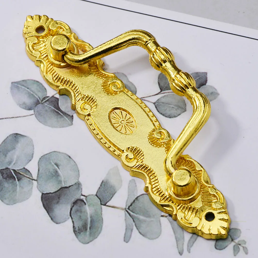 Cabinet for pulls Alloy Handle 105*35mm 1PCS Antique Classical Drawer Handles European Furniture for retro Small
