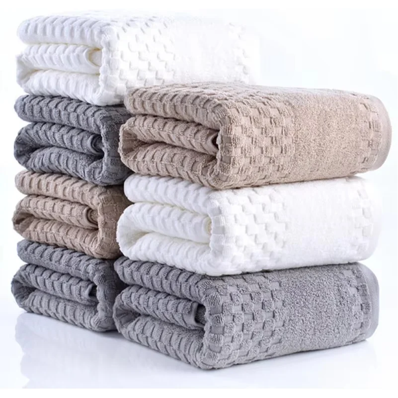 100%pure cotton towel, enlarged and thickened bath towel, quick drying hand wash face towel, bathroom, family hotel, adult apron