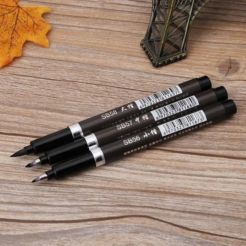 R53C 1PC Chinesische Japanische Kalligraphie Pinsel Tinte Stift Schreiben Zeichen Werkzeug Handwerk – Detail 7