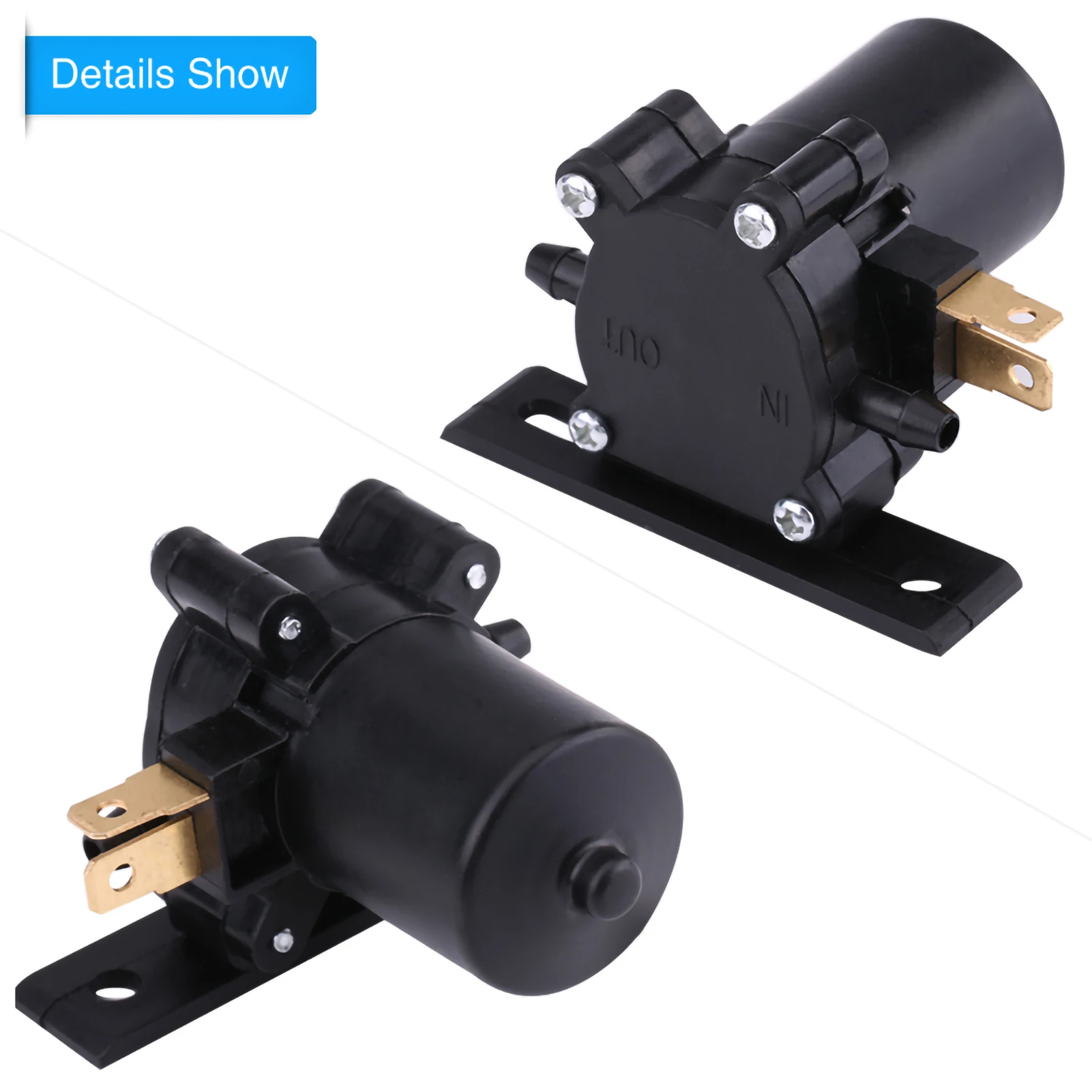 12V Universal Windshield Windscreen Wiper Washer Pump Motor for Car Van Bus Truck Universal Windshield Washer Pump Washer Pump