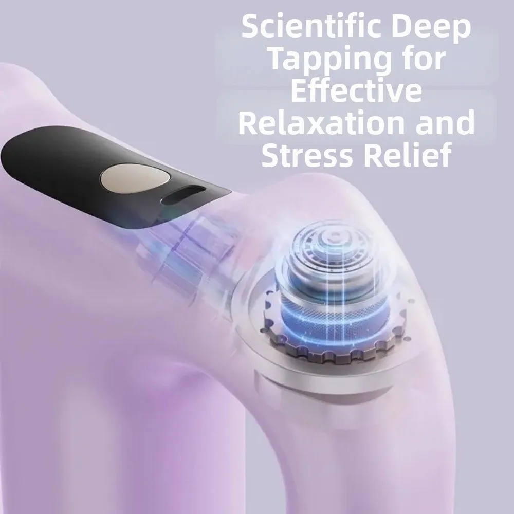 Portable Fascia Massage Ring Adjustable Speed USB Charging Muscle Handheld Massager Cordless with Belt Full-Body Fascia Ring