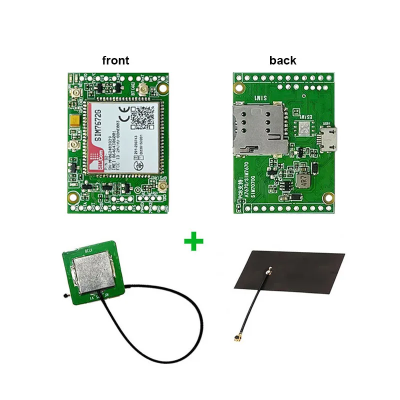 Wholesale SIM7672G Dual-row Pin Core Board Development 4G LTE CAT1 GSM GPS module IOT Module Modem breakout kit With antenna