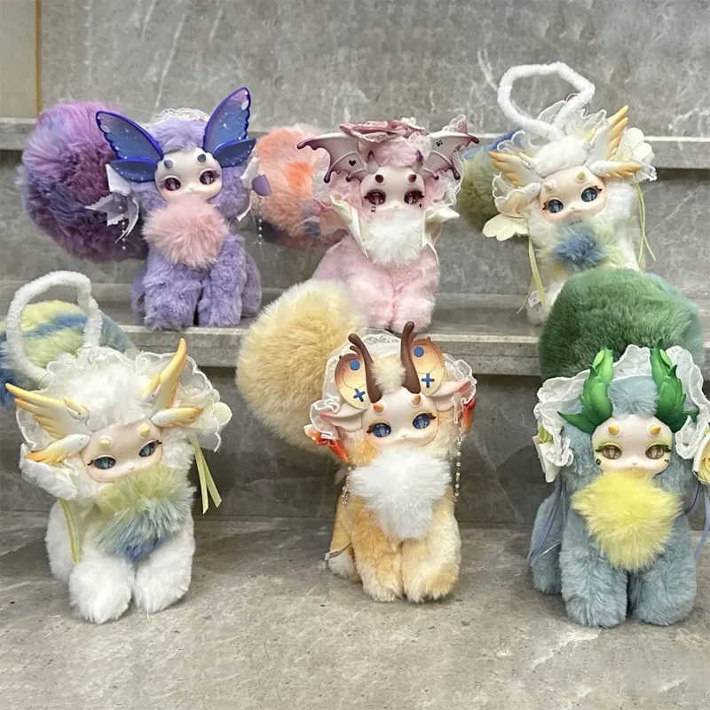 

Cat Dragon Fantasy Biological Magic Academy Series Blind Box Cute Cartoon Doll Handmade Ornament Surprise Trendy Toy Gift