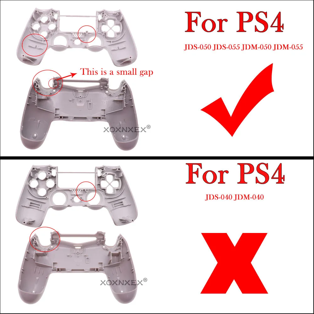 DIY Full Shell Case Housing and Buttons For PS4 5.0 Controller Replacement Parts Joystick JDS-050 JDS 055 JDM 050 JDM-055