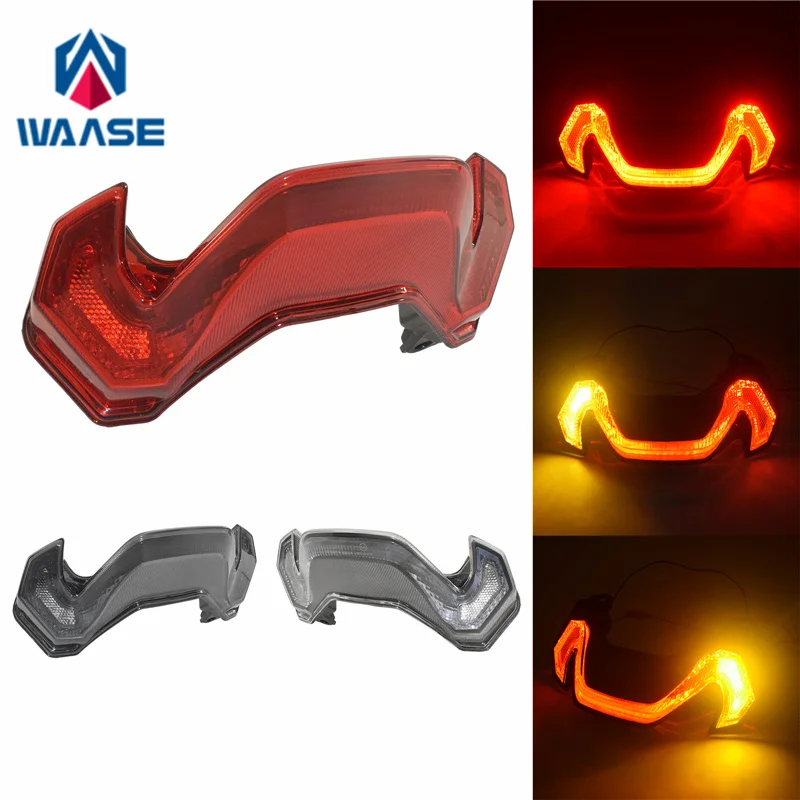 

waase For Kawasaki Z900 Z 900 SE 2025 2026 E-Mark Rear Tail Light Brake Turn Signals Integrated LED Stop Light 23025-0404