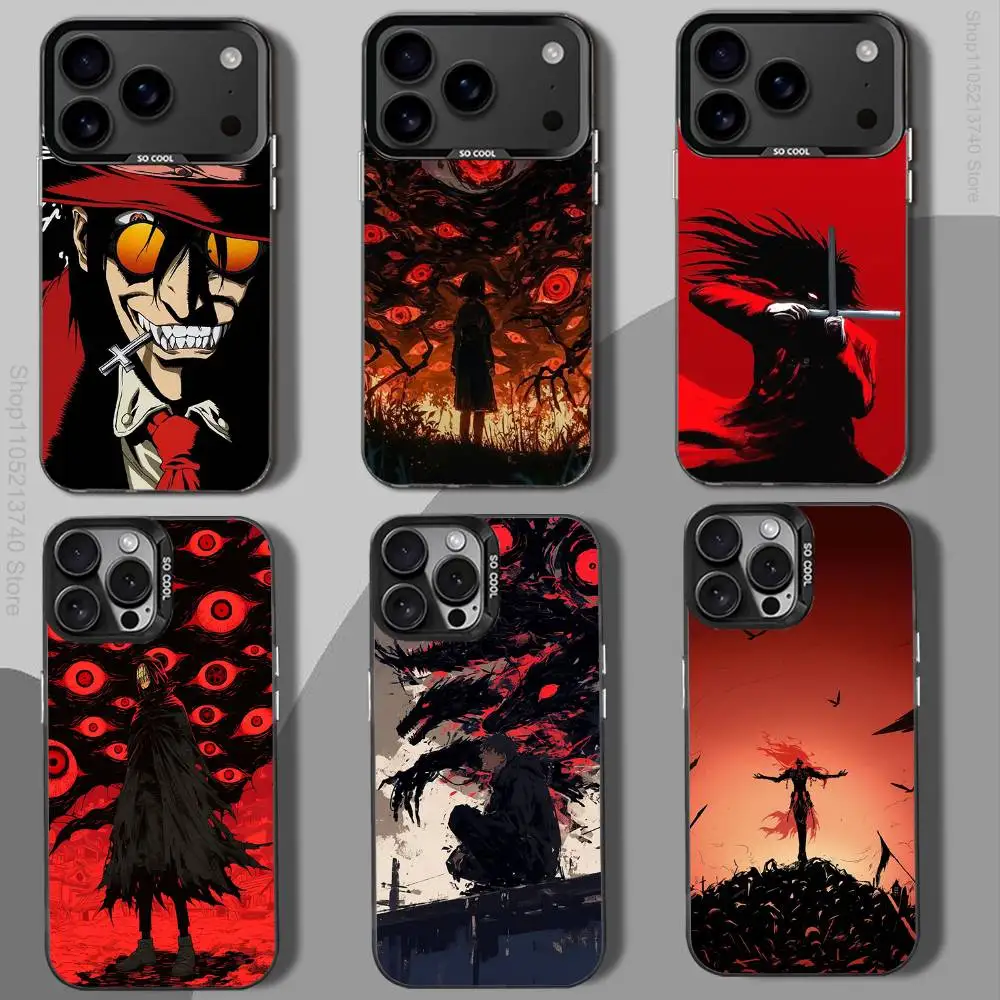 

G-HELLSING COOL A-AlucardS Phone Case For iPhone 12,16,11,14,13,17,15,E,Max,Plus,Air,Pro,Mini black Shockproof Cover