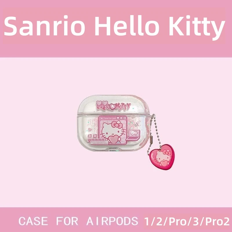 

Sanrio Hello Kitty Quicksand Apple AirPods 3 Case Apple AirPods 1 2 Case Cover AirPods Pro 2 Case iPhone Headphone Accessories