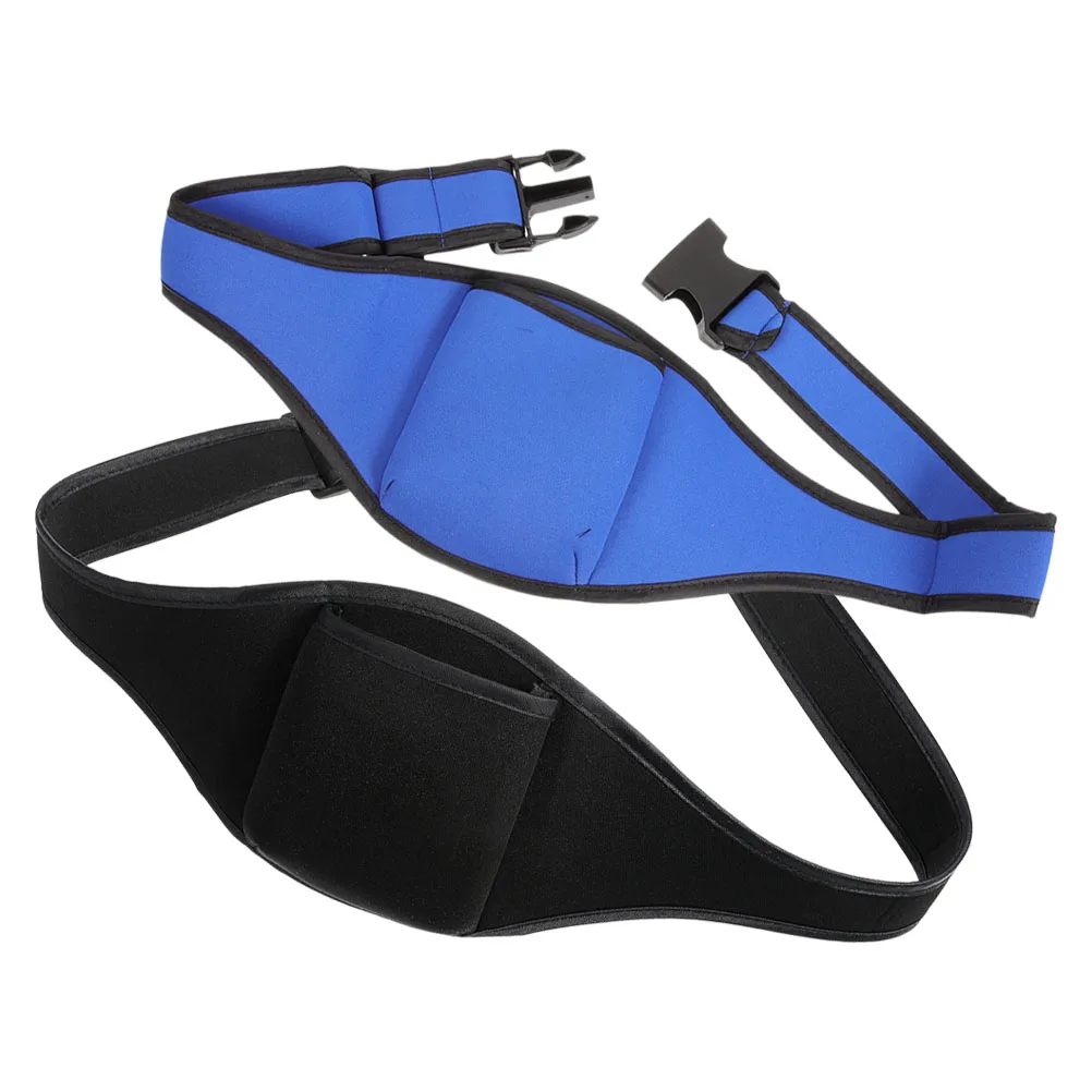 

2 Pcs Belt Sports Microphone Pack Bag Fitness Wireless Strap Instructors Adjustable Waistband Private Education