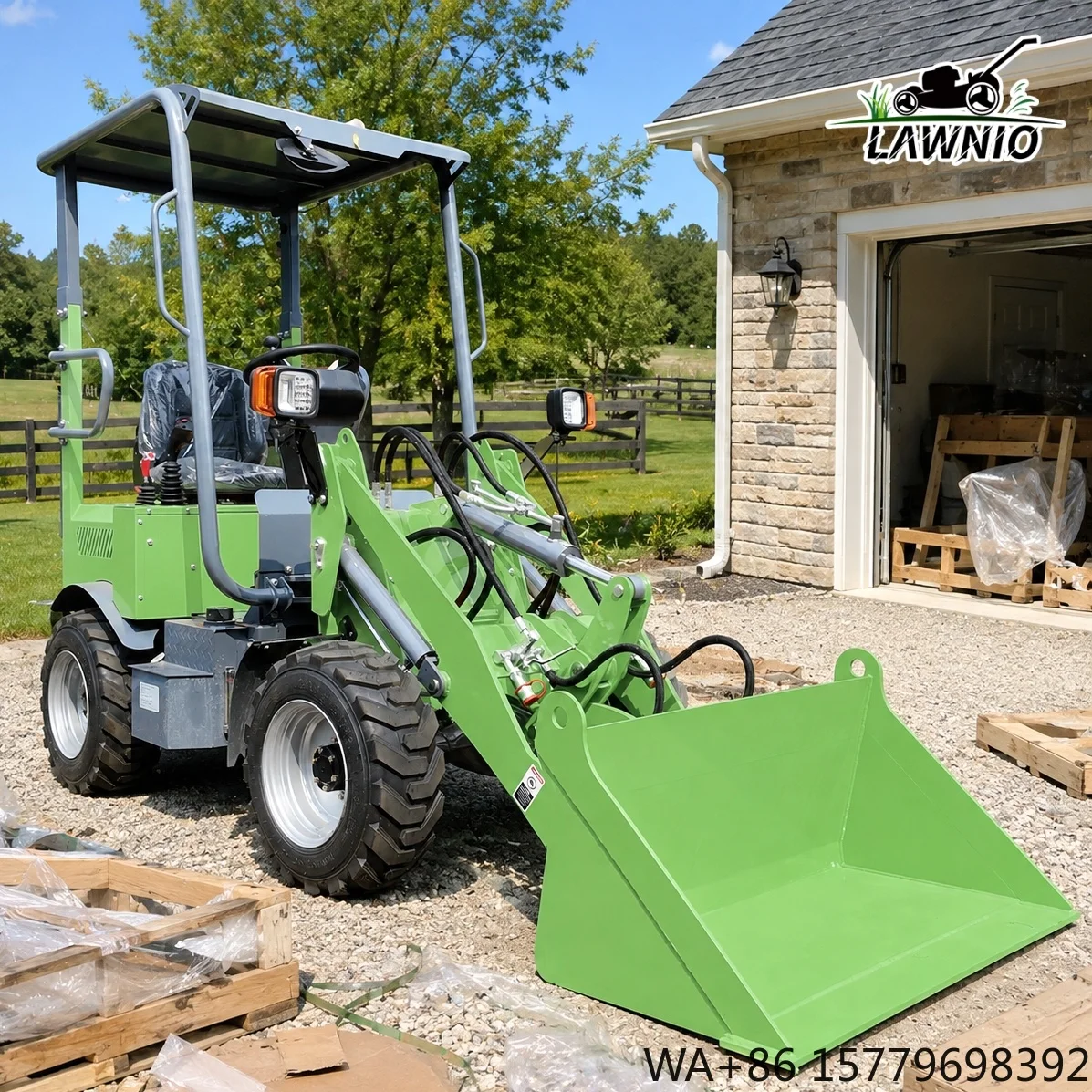 Premium Quality Electric Loader  Full Hydraulic Steering Multi Purpose Operation for Indoor Use Electric Wheel Loader