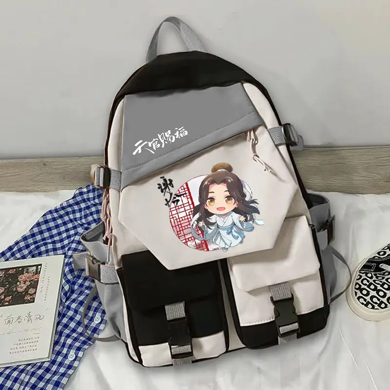Heaven Official's Blessing Merchandise Backpack Hua Cheng Xie Lian Cute Anime Middle Students Elementary School Boys And Girls