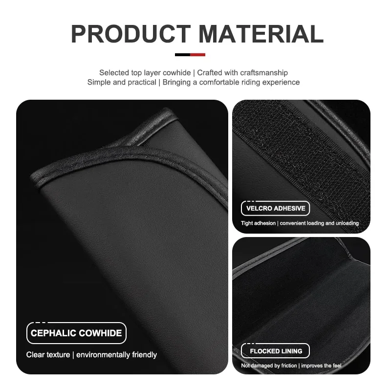 2Pcs For Nissan Qashqai J10 J11 J12 2013 2014 2015 2016 2017 Nappa Car Leather Seat Belt Covers Styling Interior Car Accessories view 5