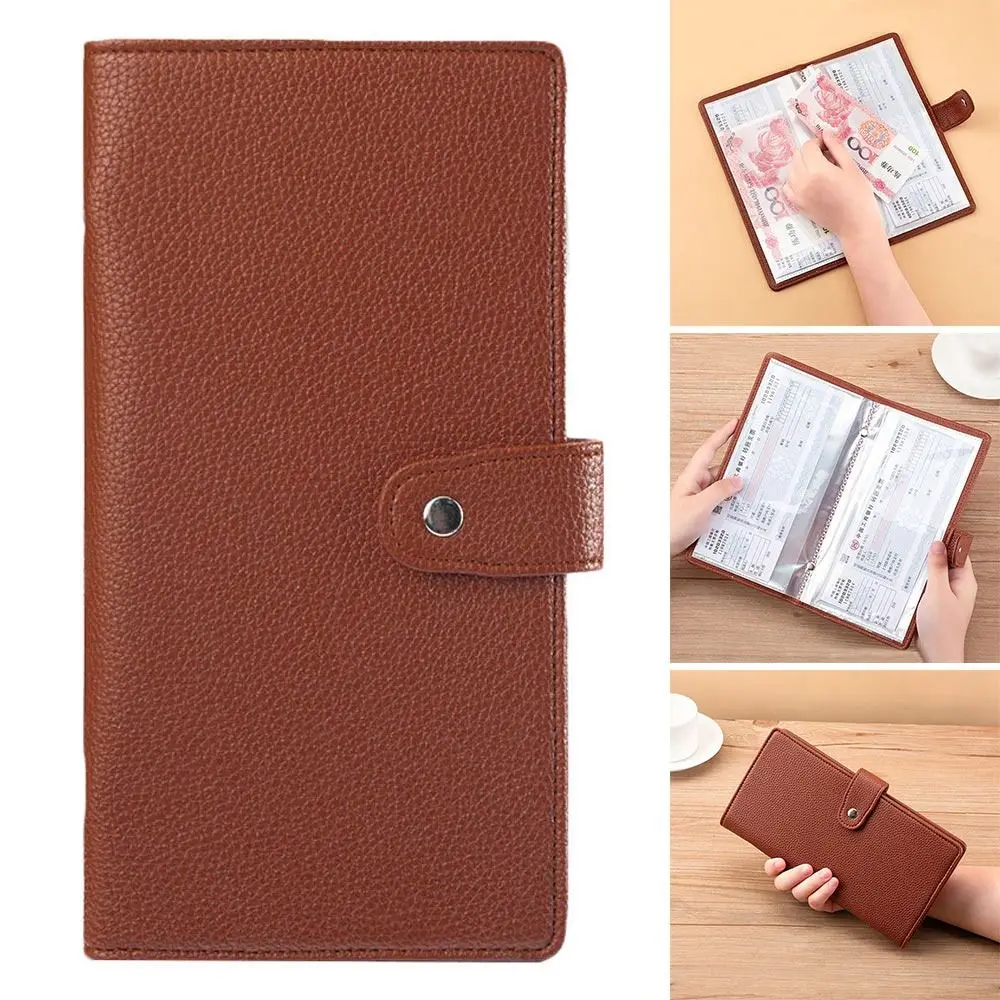 Save Money Envelopes Money Saving Challenge PU Large Capacity Bank Deposit Folder Reusable Waterproof Savings Binder Children