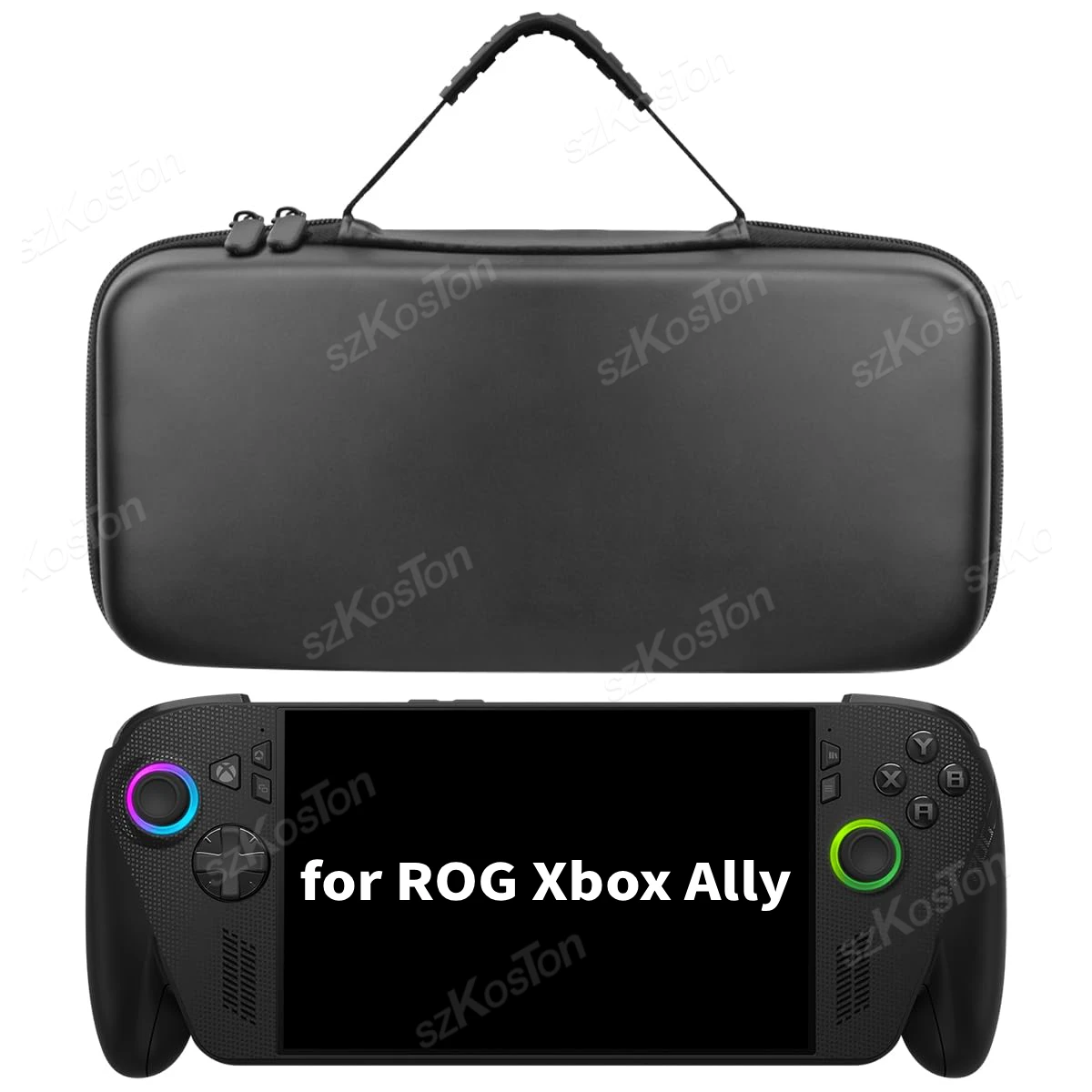 حقيبة تخزين محمولة من البولي يوريثان لوحدات تحكم الألعاب ASUS ROG Xbox Ally X حقيبة حمل صلبة من مادة EVA ملحقات السفر المقاومة للصدمات والغبار