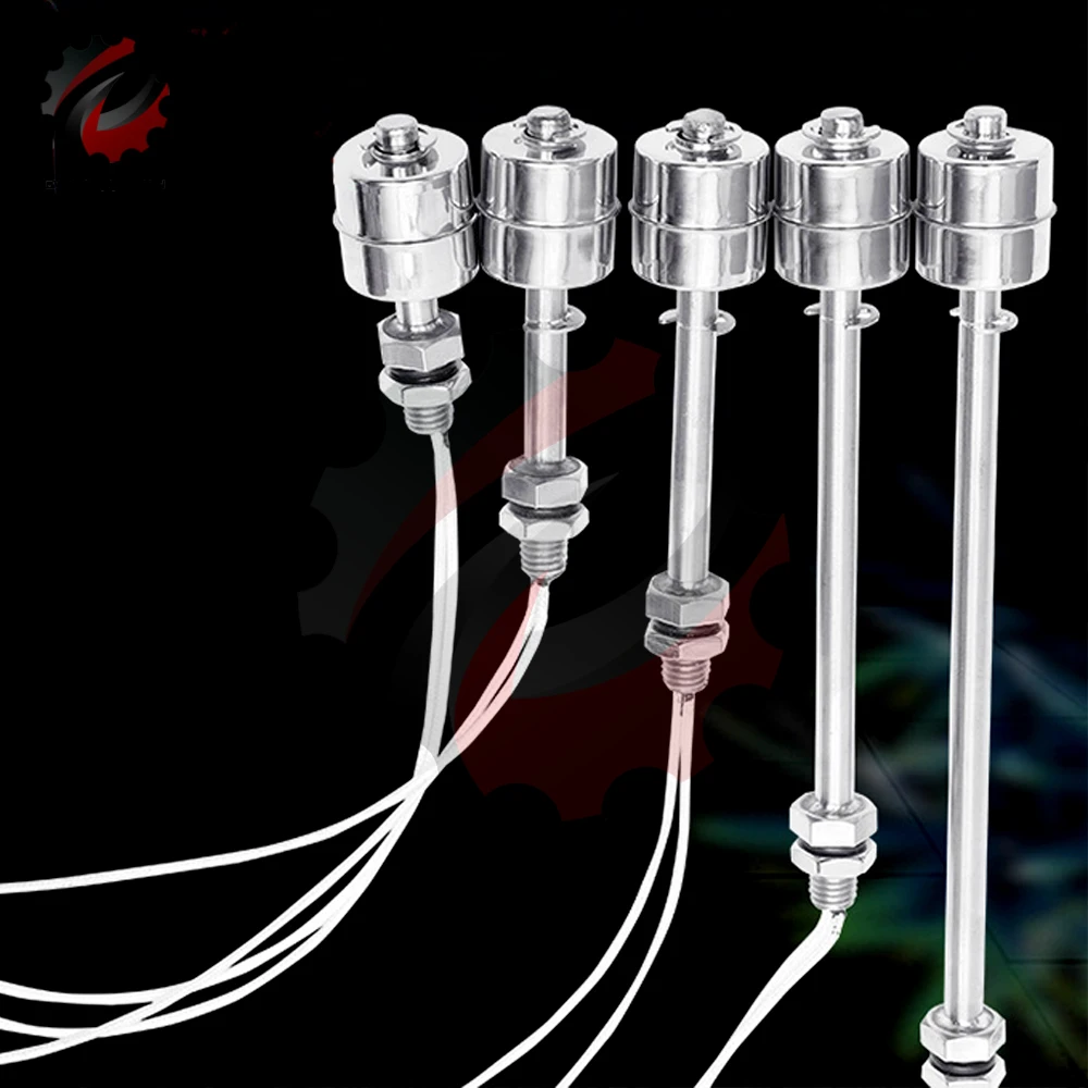 Water Level Sensor Stainless Steel Side Mount Horizontal Liquid Float Switch AC/DC 220V for Water Tower Aquariums Fish Tank