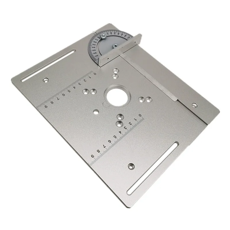 Plaque De Base Scie Circulaire En Aluminium 28x25cm - Guide De Coupe Précise Pour Bois