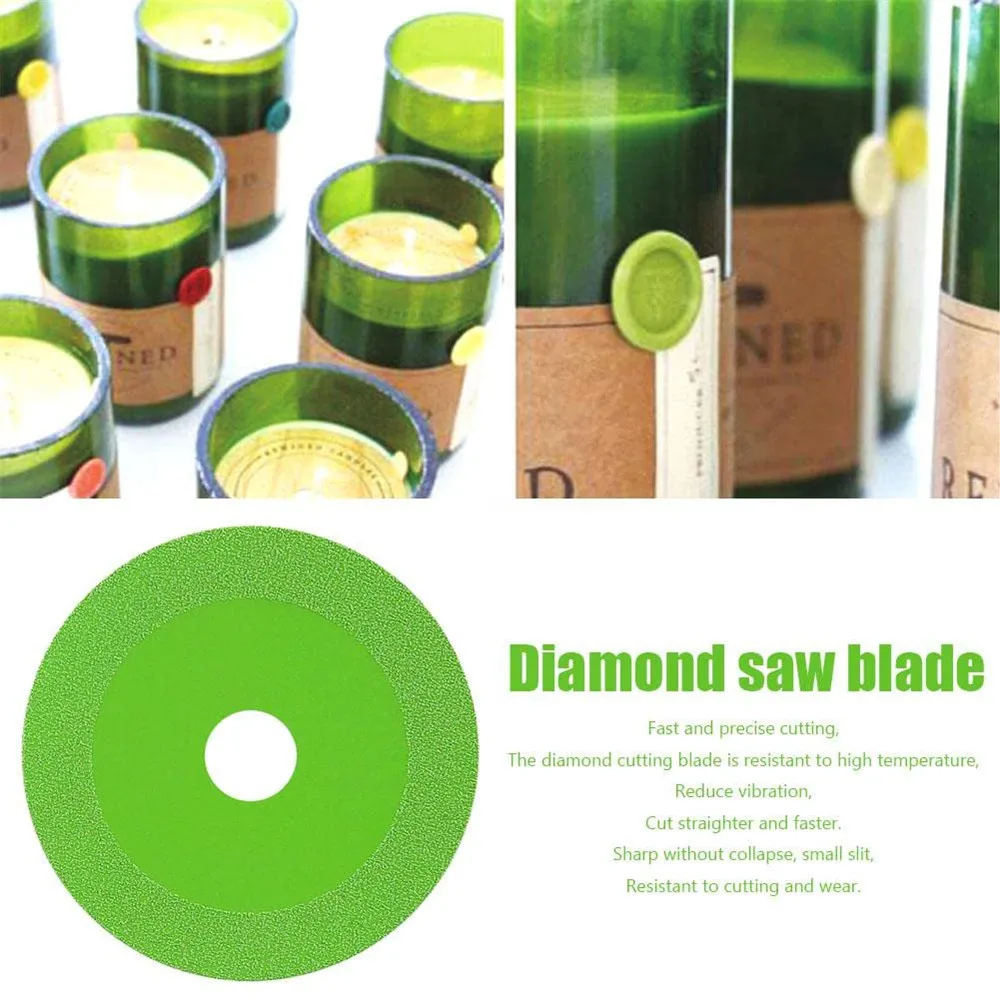 100/115/125mm x 22.23mm Diamond Glass Cutting Disc, Marble & Ceramic Tile Saw Blade for Jade Polishing & Sharp Brazing view 2