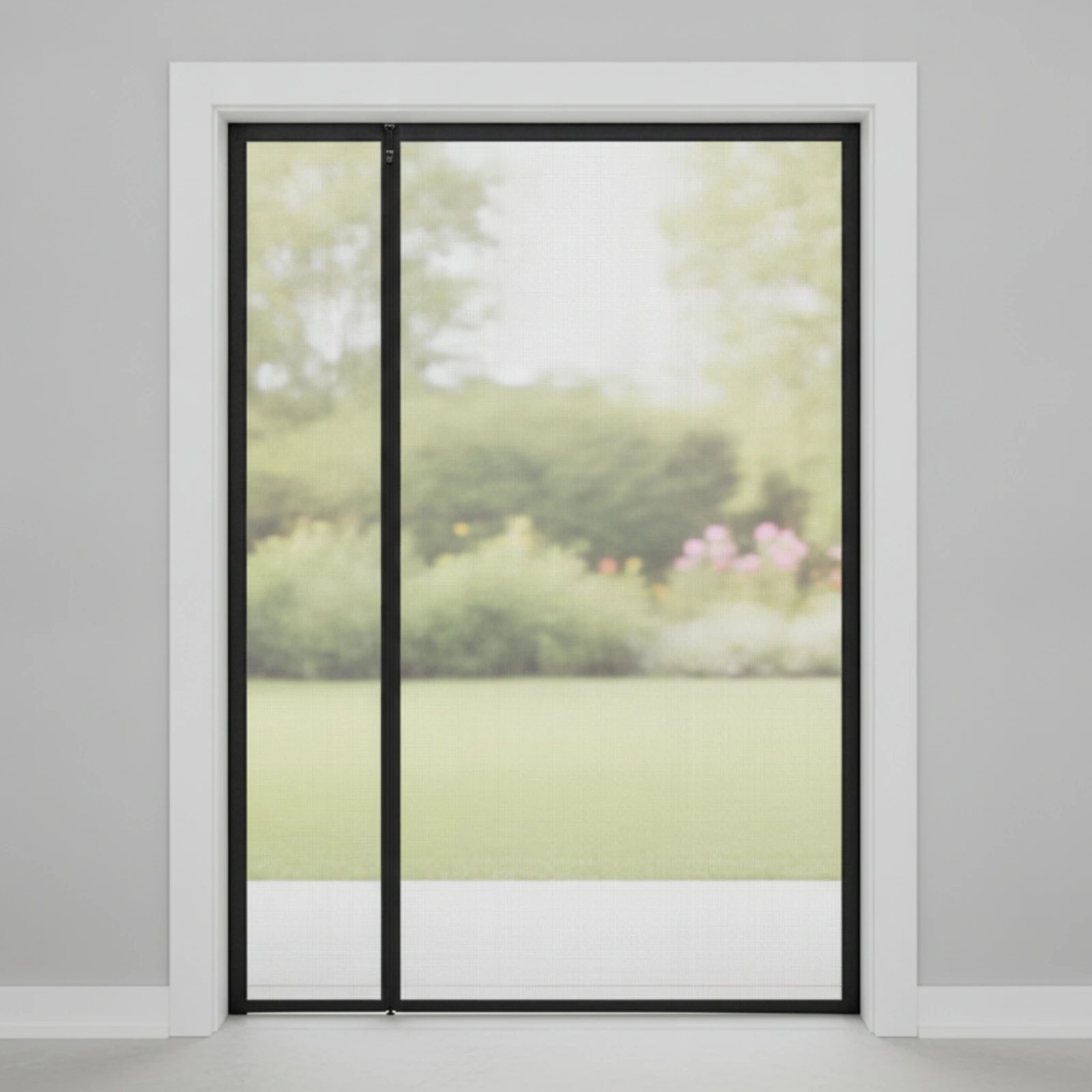 Magnetized Mesh Screen Door Reversible Magnetized Screen Door Hands Hands-Free Mesh Partition Long-Lasting Auto Closing