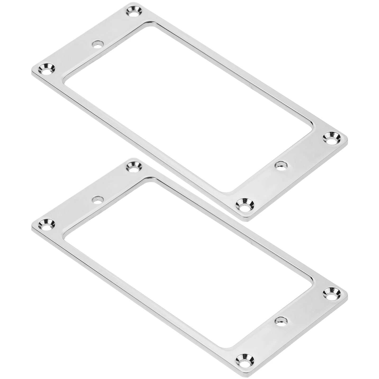 

2 Pcs Electric Guitar Guard Plate Metal Pickup Frame Replacement Part Component Supplies Frames Silver Pickups