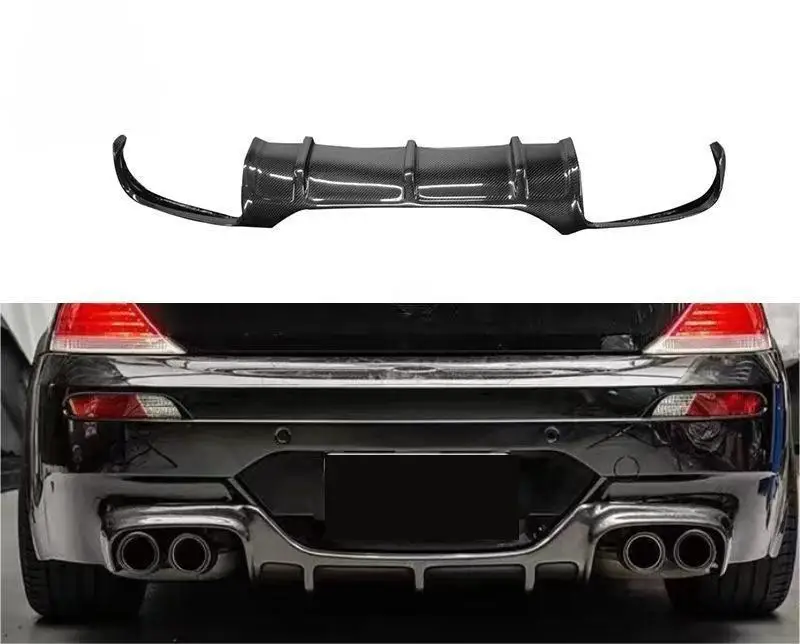 

High Quality Wet Carbon Fiber Rear Spoiler Rear Bumper Lip V Style Fits For BMW 6 Series M6 E64 E63 2006-2010