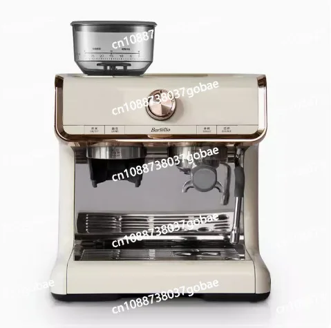 CM-5020 White Italian Semi-automatic Stall Coffee Machine with Bean Grinder To Make Milk Foam Commercial Coffee Machine