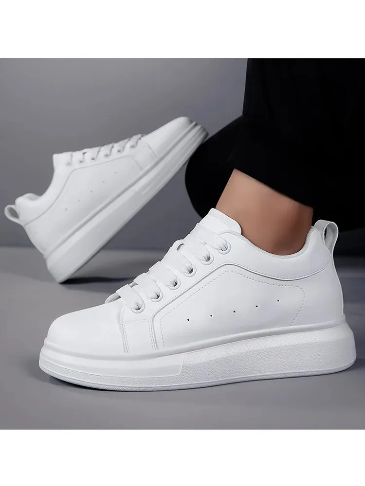 

Fashion Leather Elevator Shoes for Men Invisible Height Increase Sneakers Cortex Heightening Casual Shoes Man Shoes