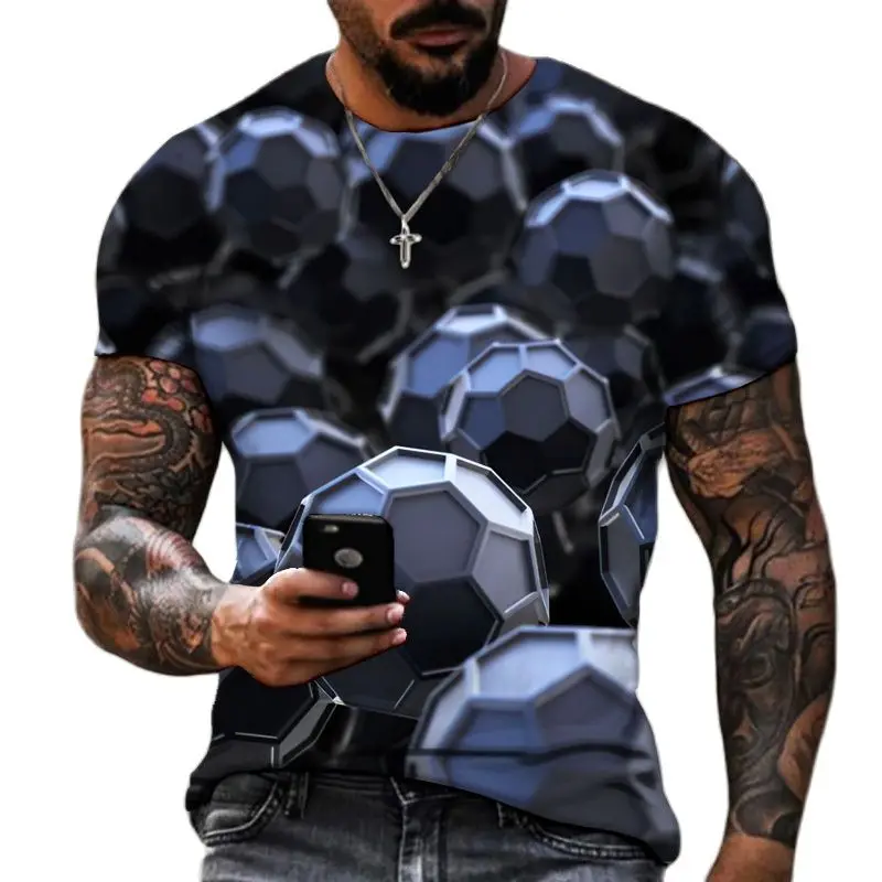 3D T Shirt For Men Fashion Hip Hop O-neck Short Sleeve Tops Abstract Harajuku Men\'s T-shirts Oversized Tees Shirt Man Clothing