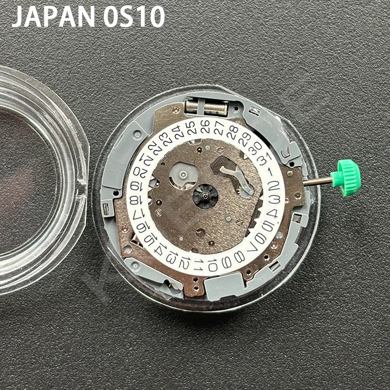 جديد حقيقي اليابان 0S10 ساعة حركة OS10 كوارتز حركة أوتوماتيكية ساعة يد تعمل بالحركة أجزاء التاريخ في 3