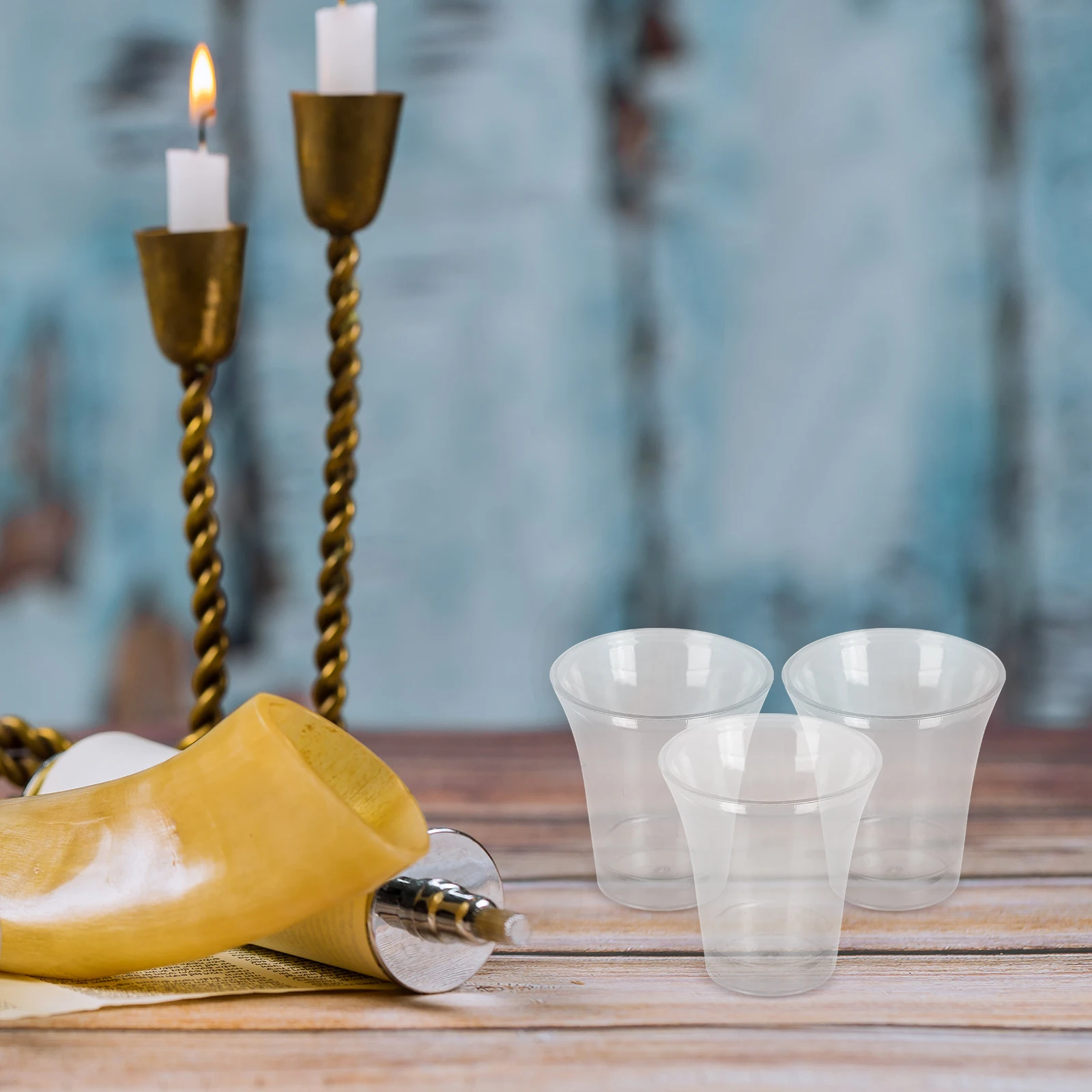 

200pcs Church Sacrament Cups Durable Plastic Communion Supplies Clear Drinking Disposable Snack Cups Plastic Glasses