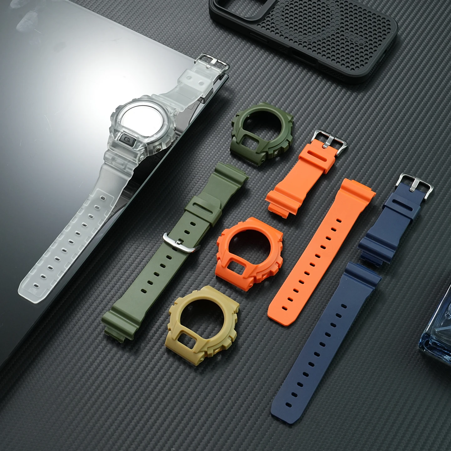 DIY Modifications For Casio G-Shock DW6900 DW6930 DW6600 DW3230 Replacement Case Band Resin Watch Housing Strap Set Repair Parts