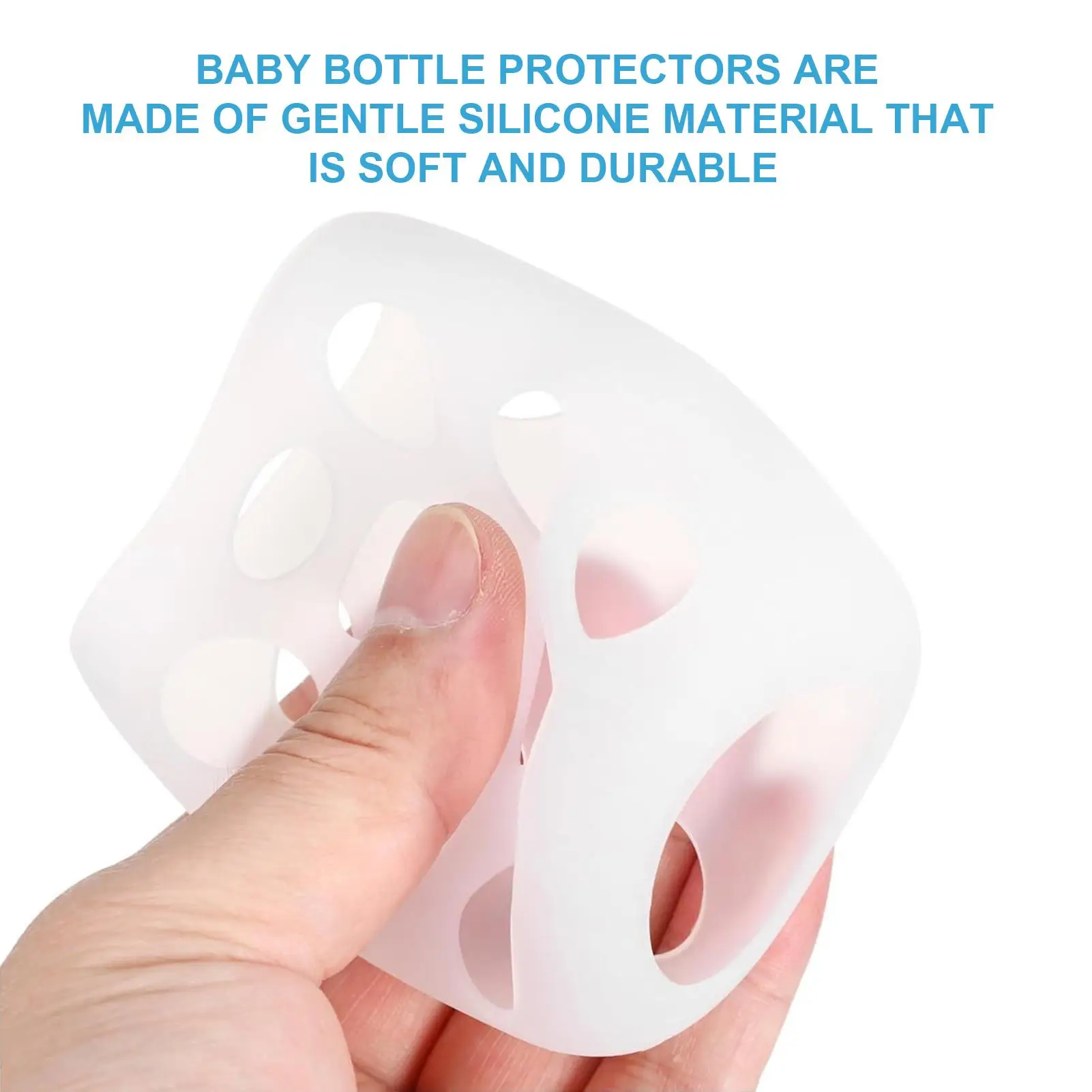 

Baby Bottle Sleeve Nursery Bottle Cover Protector Anti Breakage Glass Feeding For Travel Outdoor Stroller Park Car Walking Home