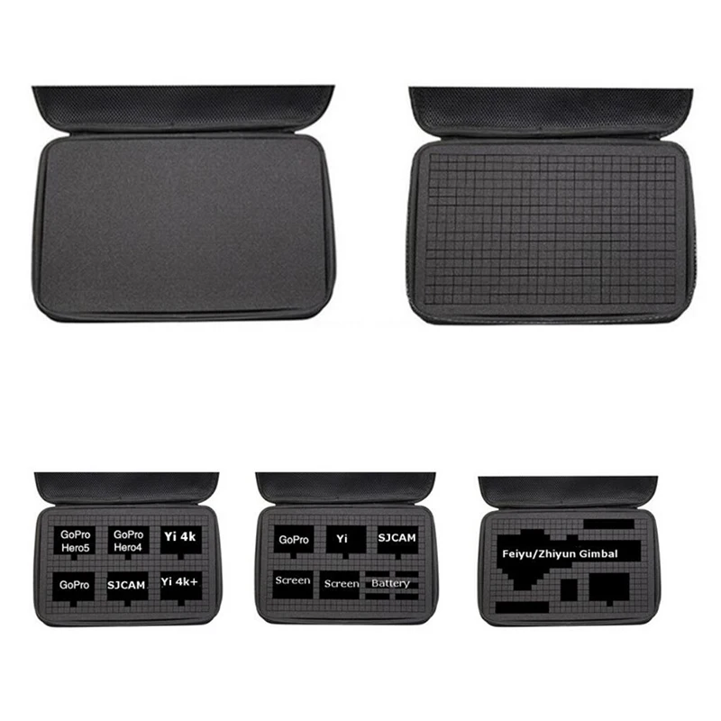 Universal Multifunctional Free-frame Eva Storage Bag DIY Internal Space Suitable For Dji Gopro12/11/action4/insta360