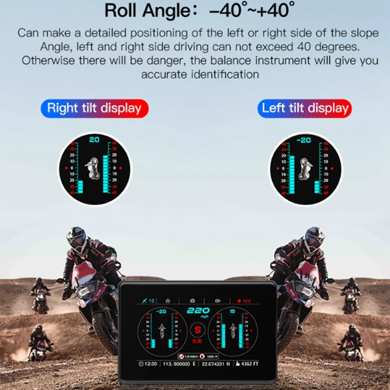 Touch Screen C20-M Car Head Up Display Vehicle GPS Projector Vehicle Speed Compass Level On-Board Display Alarm