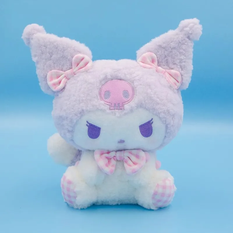 Sanrio Hello Kitty Kuromi Cinnamoroll Wypchane zabawki Plushier Miękka poduszka do rzucania Pluszowe lalki Peluche Prezent urodzinowy dla