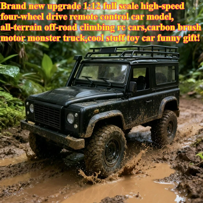 Cool Stuff Toy Car Funny Gift-Hot 1:12 Full Scale Climbing Off-road Rc Cars,Remote Control Car,Kawaii 4WD Rc Truck,Toys for Boys