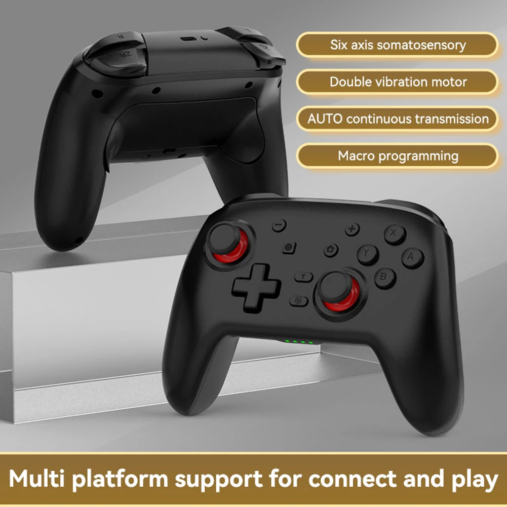 Wireless Games Handle For Nintend Switch OLED Pro Gamepad Controller 6-axis Vibration Bluetooth-compatible Joystick for PS4 PC