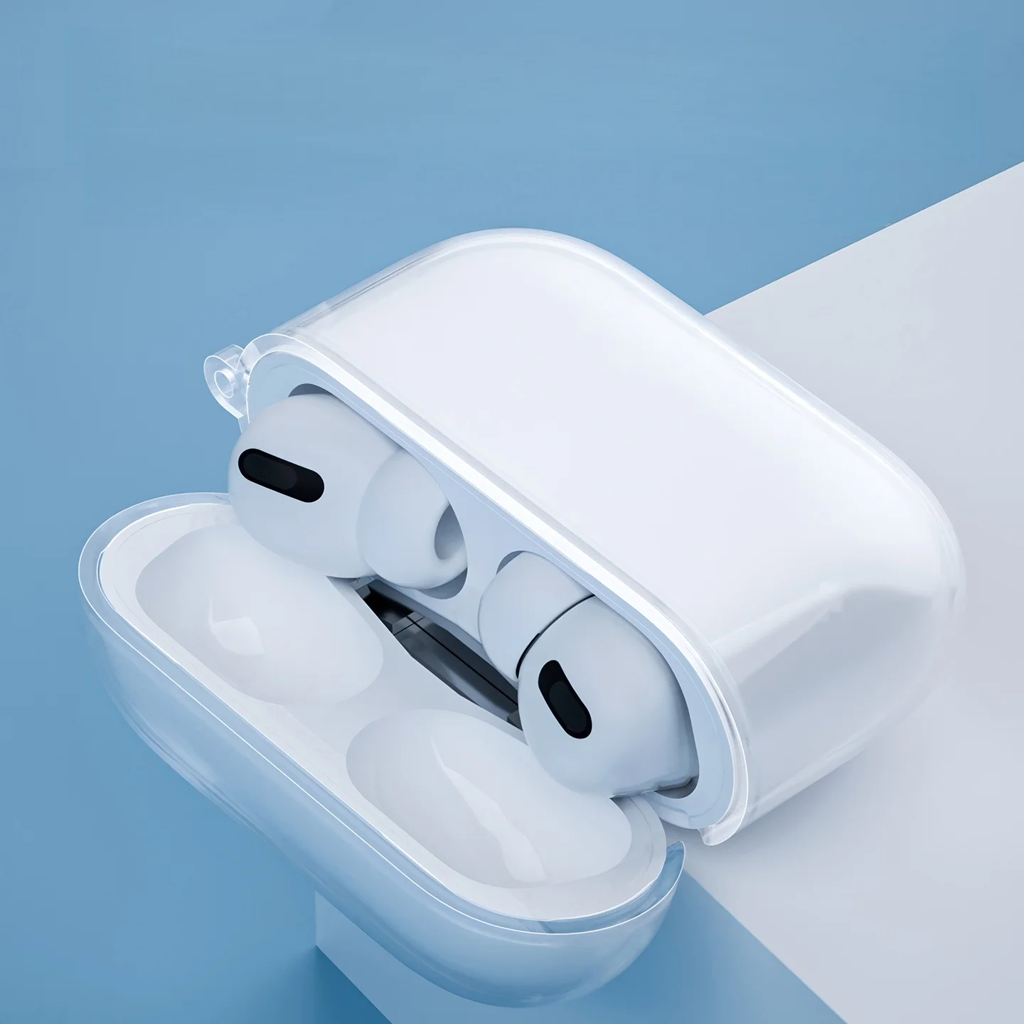 애플 에어팟 프로 3용 클리어 케이스 랜야드 포함 무선 이어폰 투명 케이스 액세서리 키체인 포함