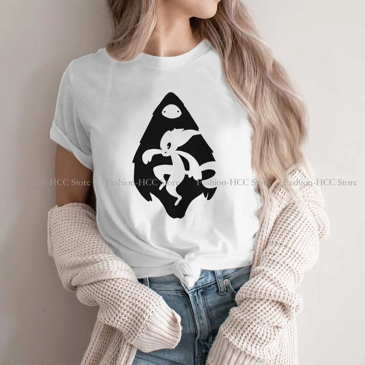 

Naru And Her Child Round Collar TShirt Ori Basic T Shirt Woman's Tops Fashion