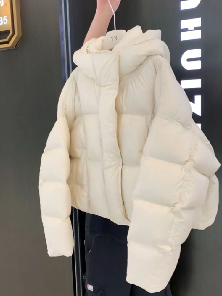 Unique ort Puffer Jaet femmes hiver 2025 nouveau coréen Sle haut de gamme pain manteau Thi vêtements d'extérieur couleur Beige coréen Faion