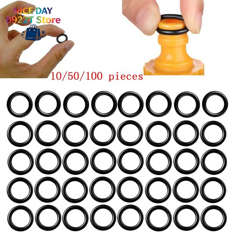 10/50/100Pcs Rubber O Ring Seal Gasket Waterproof Anti Leakage Washer For Car Washing  Water Pipe Quick Connector Fitting@#X
