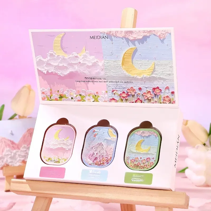 

Flower Season Gift Box Solid Perfume Oil Painting Style Light Fragrance Long-lasting Milk Perfume Floral Solid Fragrance set