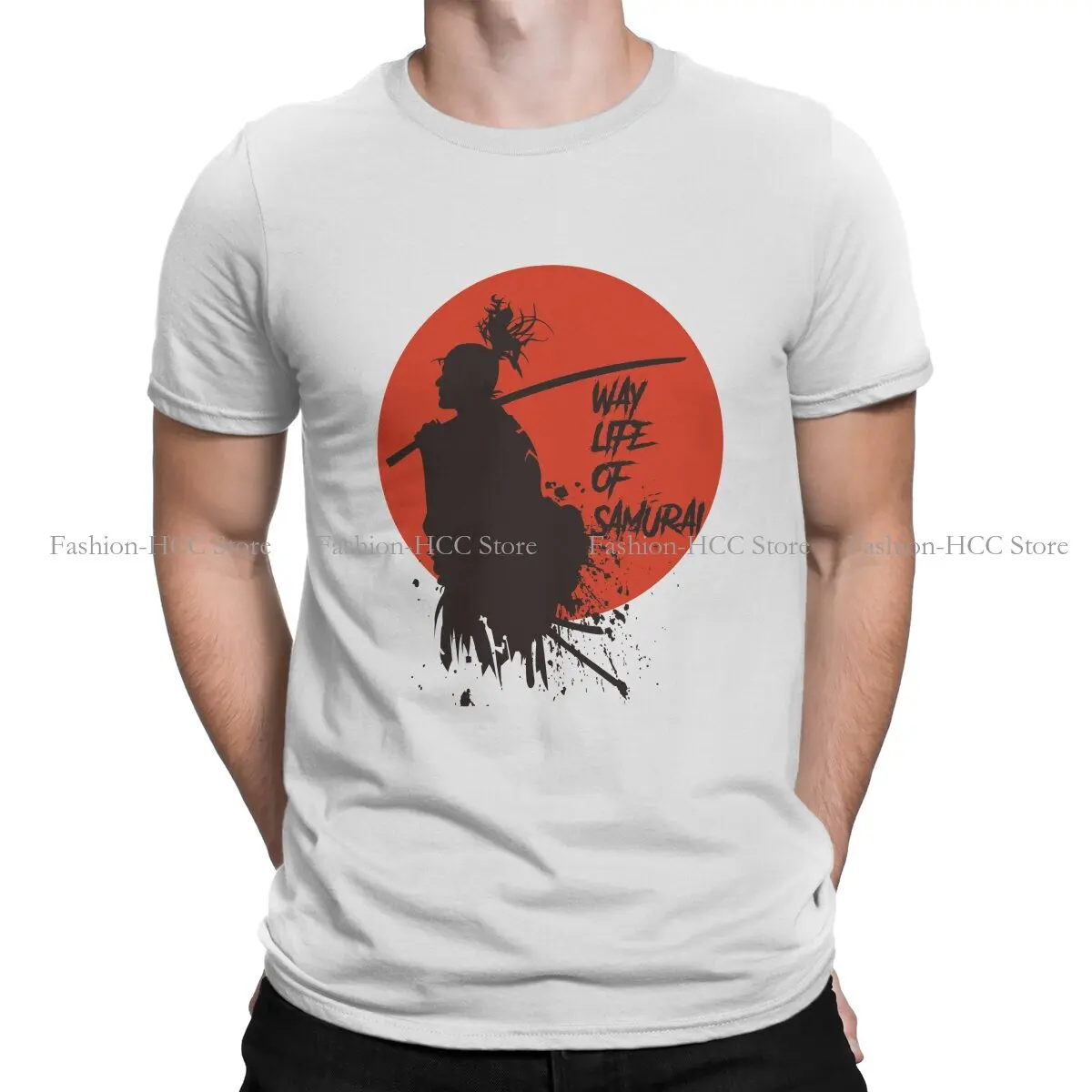 

Japanese Samurai Warrior Bushido Polyester TShirts Way Print Men's T Shirt Funny Tops