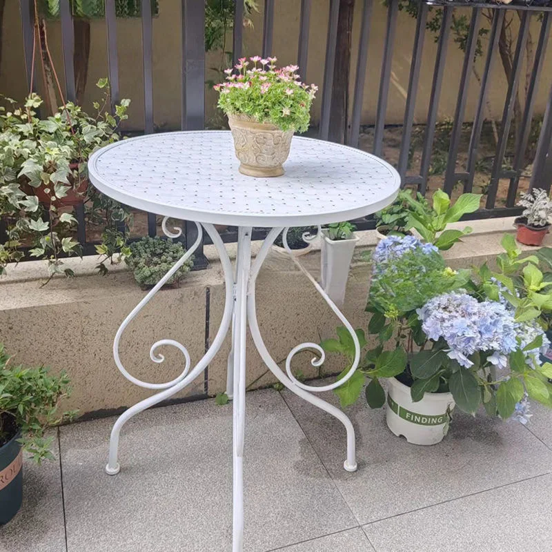 

Side Furniture Café Tables Negotiation Shop Leisure Commercial Café Tables Balcony Metal Furniture Tavolo MH40ZZ