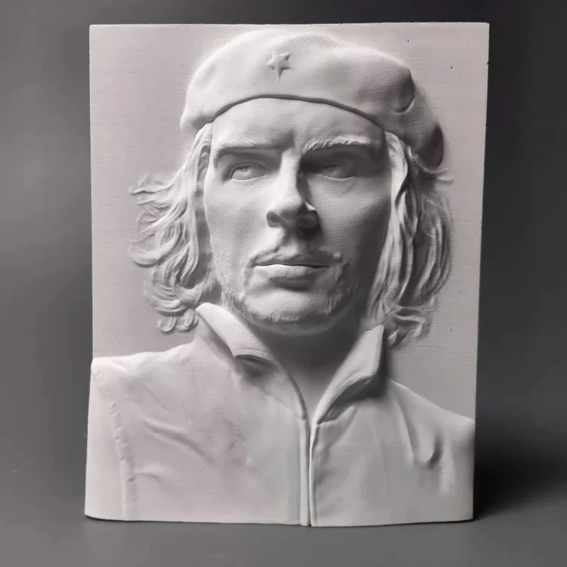 Vintage Portrait Bas Relief Sculpture Plaster Bust Statue Artistic Desktop Home Decor Gift