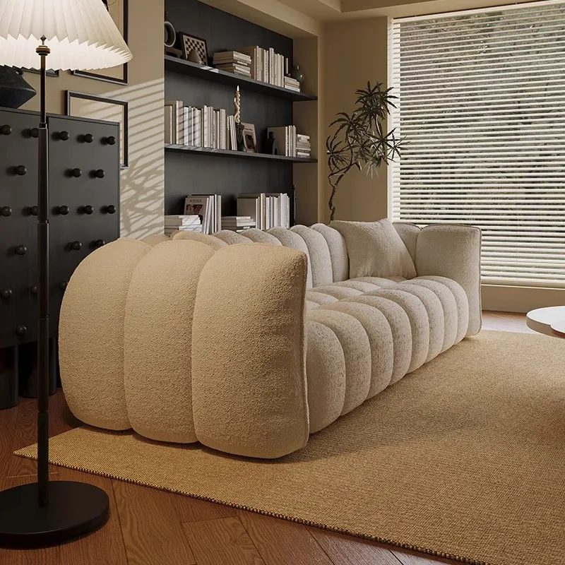 Creme Wind Möbel Lazy Sofa Designer B & B Wohnzimmer Freizeit Sofa Kürbis Einzelsofa Stuhl