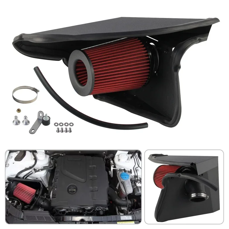 Kit de système de conduite d'air froid à haut débit pour Audi A4 A5 Quattro 2.0L L4 Turbo 2009-2016, amélioration de la puissance